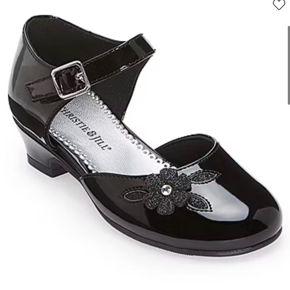 Christie & Jill Heaven Little & Big Kid Girls Round Mary Jane Shoes in black 13